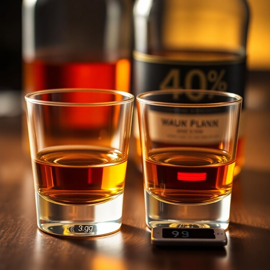 2 verres de whisky combien de gramme