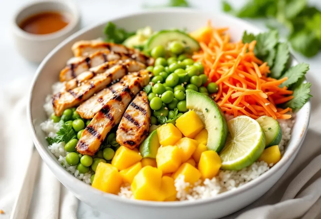 recette poke bowl poulet