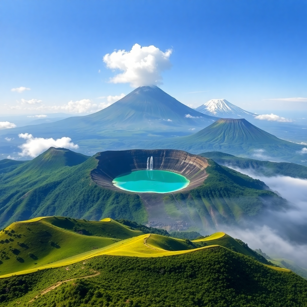volcan japonais en 3 lettres