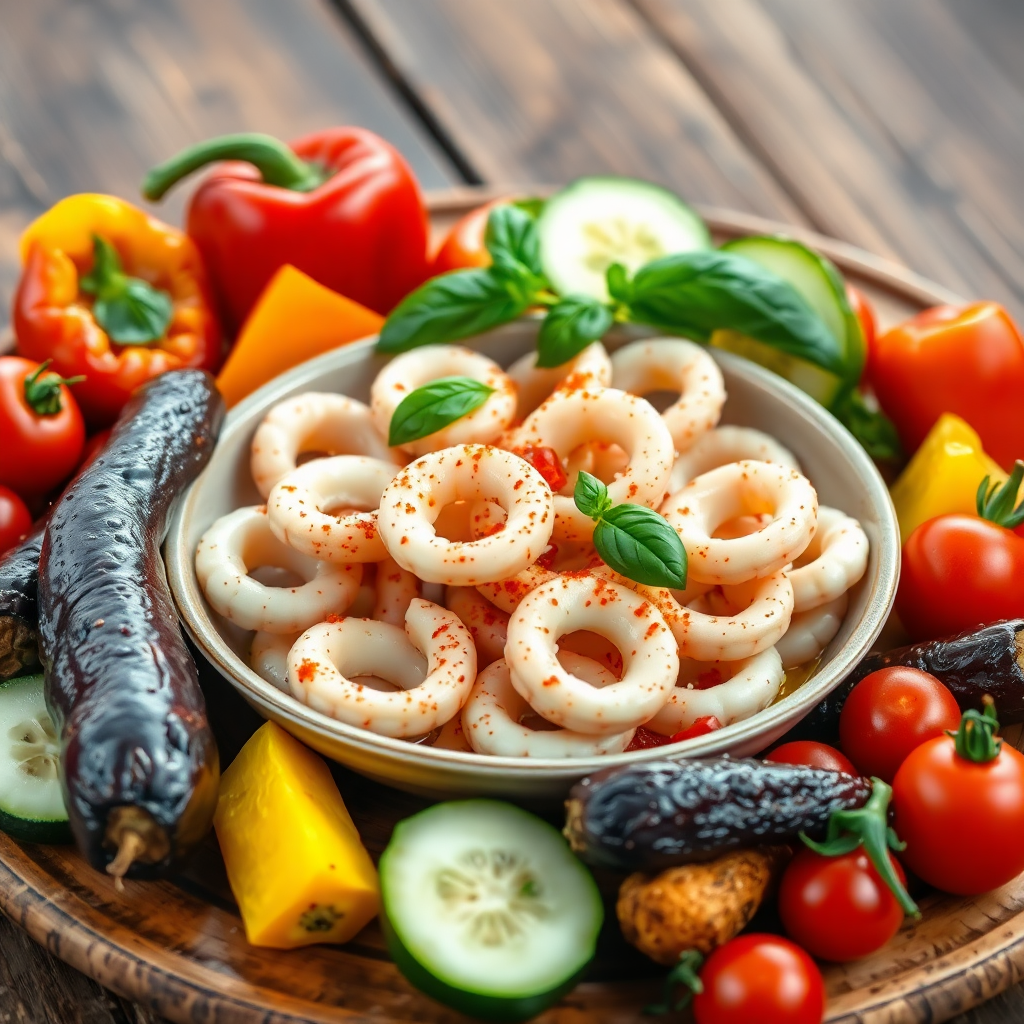 quel légumes avec des encornets