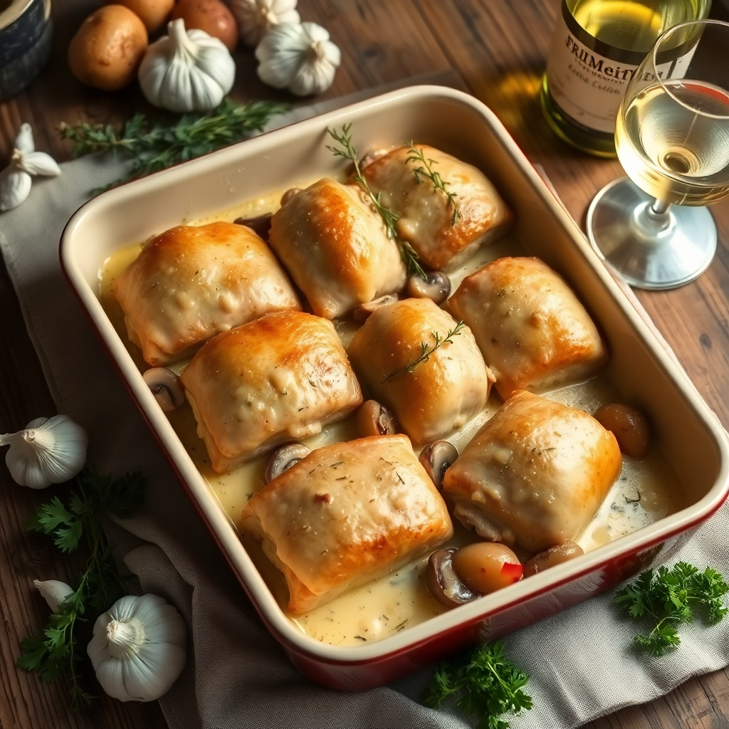 recette de paupiette de porc au four