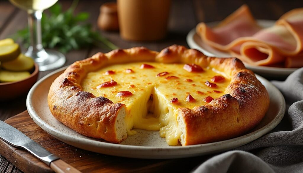 découvrez la recette traditionnelle de la croûte savoyarde, un plat réconfortant au fromage fondant, parfait pour les amateurs de spécialités savoyardes.