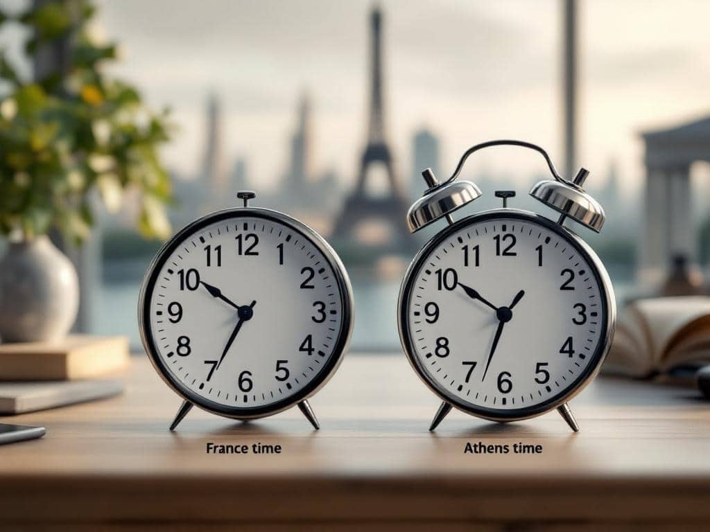 Décalage horaire Grèce France