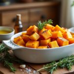 découvrez une recette facile et savoureuse d'accompagnement de butternut au four, parfaite pour sublimer vos repas avec douceur et gourmandise.