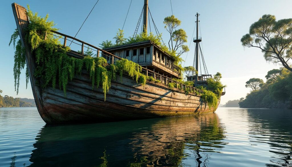 explorez la forêt flottante en australie et découvrez ce navire unique entièrement végétalisé, une merveille écologique alliant nature et innovation.