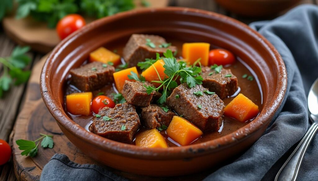 découvrez la recette traditionnelle basque de l'axoa de veau, un plat savoureux relevé au piment d’espelette, parfait pour un repas authentique et épicé.