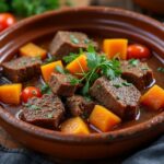 découvrez la recette traditionnelle basque de l'axoa de veau, un plat savoureux relevé au piment d’espelette, parfait pour un repas authentique et épicé.