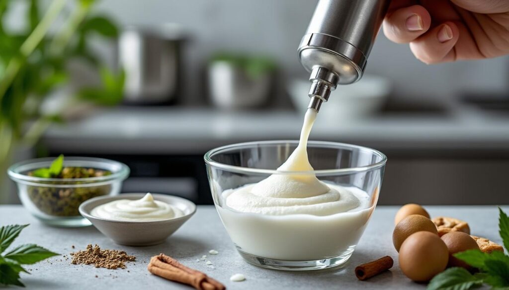 découvrez notre recette et les techniques pour réussir une espuma légère et aérienne au siphon, parfaite pour sublimer vos plats et desserts.