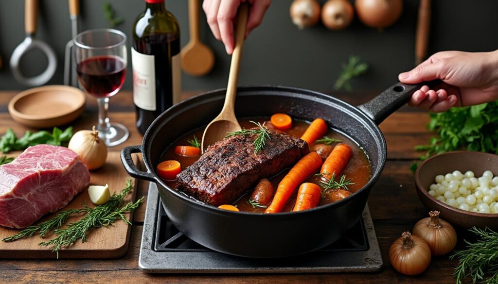 découvrez notre recette facile et savoureuse de civet de sanglier, parfaite pour ravir vos convives avec un plat traditionnel et gourmand.