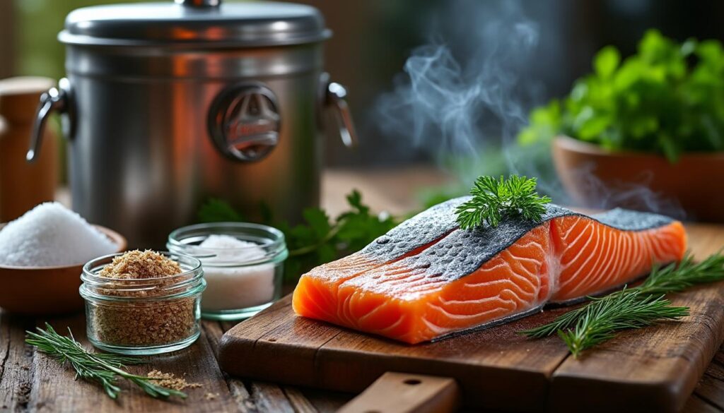 découvrez notre guide complet sur le temps de fumage du saumon à froid, avec les durées idéales pour obtenir un saumon parfaitement fumé, savoureux et tendre.