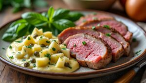 découvrez notre recette traditionnelle facile de tête de veau accompagnée d'une savoureuse sauce gribiche, parfaite pour un repas authentique et gourmand.