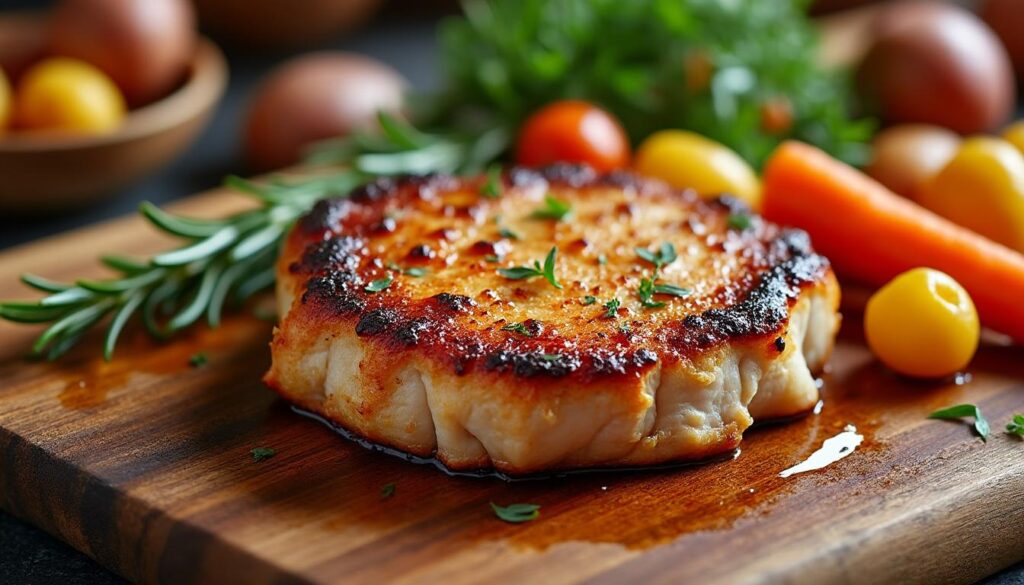 découvrez une recette facile et savoureuse de côte de porc au four, idéale pour un repas rapide et gourmand en famille ou entre amis.