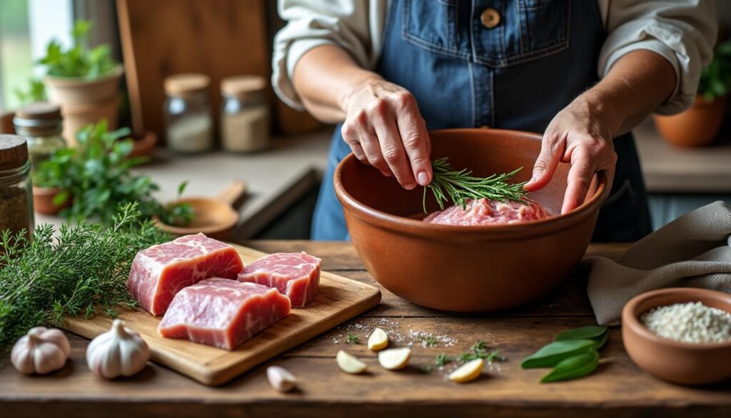 découvrez la recette traditionnelle du pâté de campagne de grand-mère, une préparation simple et authentique pour un goût savoureux et rustique.
