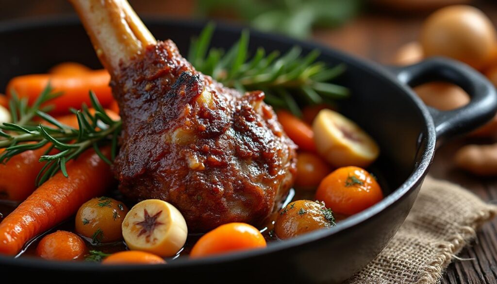 découvrez notre recette de souris d'agneau au four en cuisson lente pour une viande tendre et fondante, parfaite pour un repas savoureux et convivial.