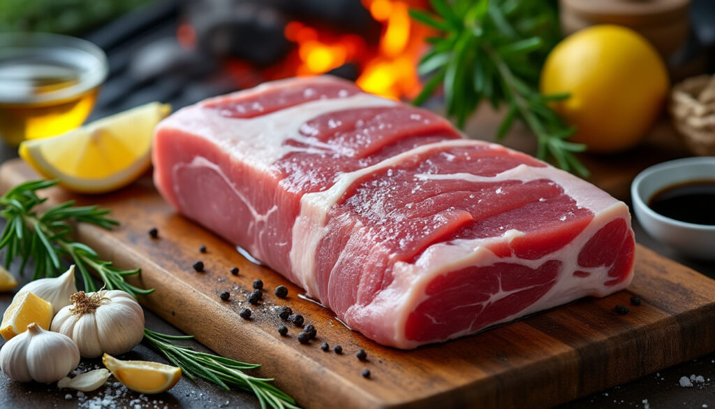 découvrez une marinade simple et délicieuse pour poitrine de porc, parfaite pour des grillades réussies et pleines de saveurs.