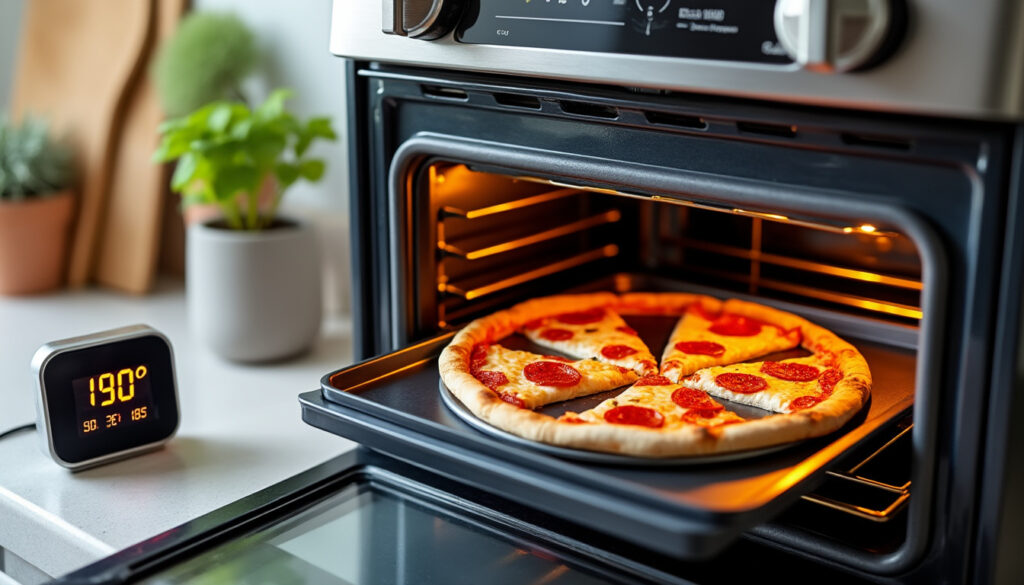 découvrez comment réchauffer votre pizza au four avec la température et la durée parfaites pour retrouver tout son croustillant et sa saveur.