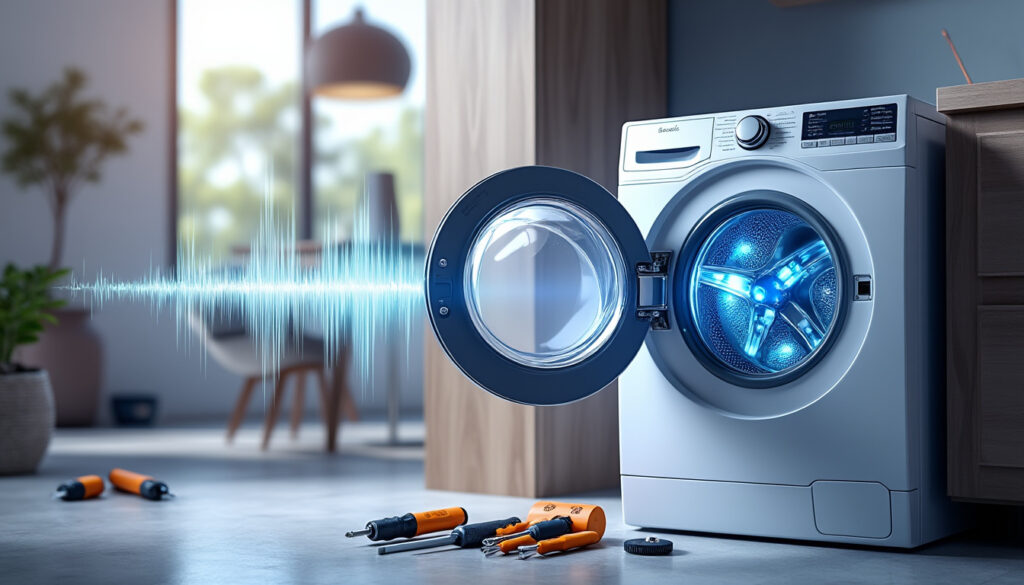 découvrez les causes d'un bruit de marteau piqueur dans votre machine à laver et apprenez à effectuer des réparations rapides pour retrouver un fonctionnement silencieux.