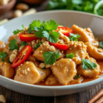 découvrez une recette thaïlandaise facile et savoureuse de poulet aux cacahuètes, parfaite pour un repas rapide et gourmand.