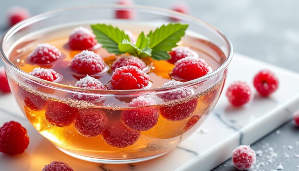 découvrez une recette facile et rapide de soupe de champagne aux fruits rouges surgelés, idéale pour une entrée festive et rafraîchissante.