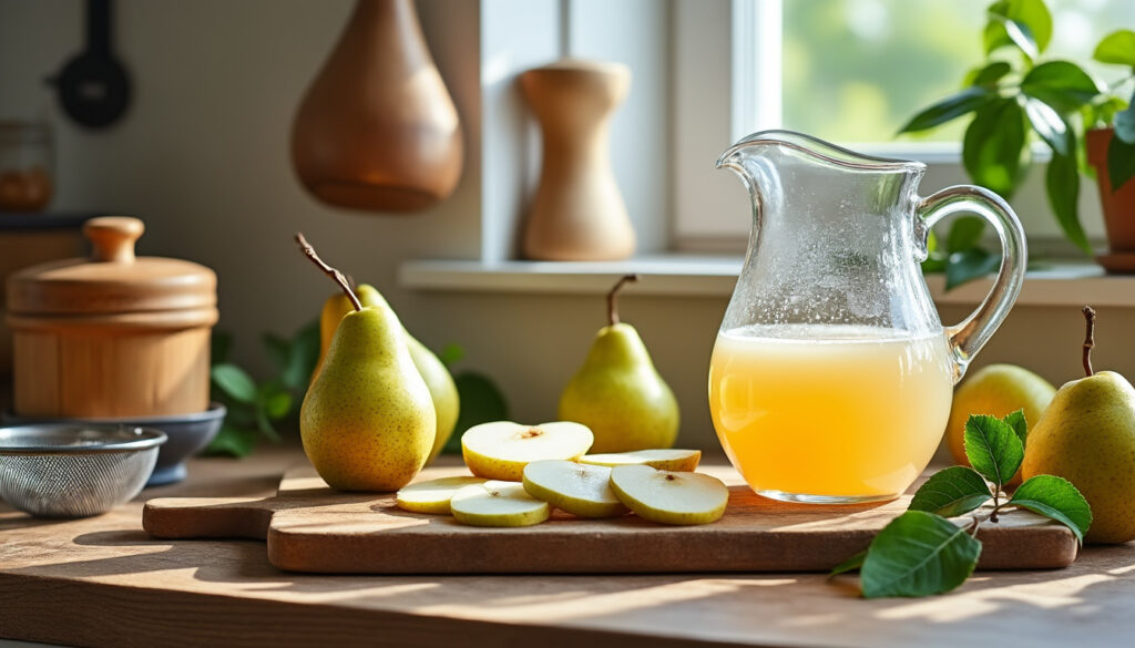 découvrez une recette simple et rapide pour préparer du poiré maison, une boisson traditionnelle délicieuse à base de poires. suivez nos étapes faciles pour un résultat parfait.