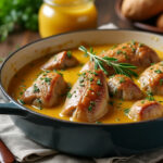 découvrez la recette traditionnelle du lapin à la moutarde façon grand-mère, simple à préparer et délicieusement savoureuse pour régaler toute la famille.