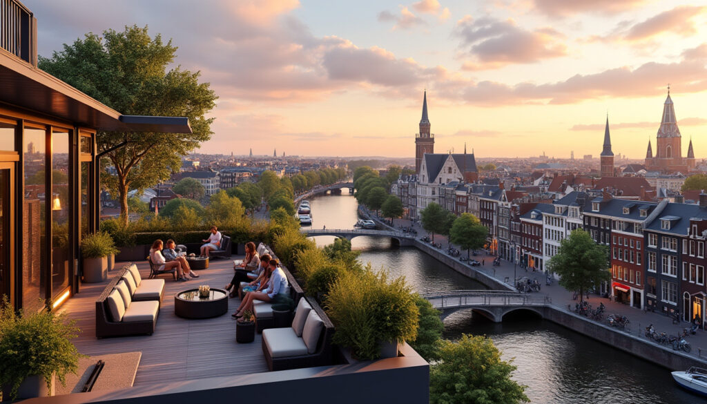 découvrez les meilleurs rooftops d’amsterdam : terrasses incontournables, vues panoramiques sur la ville et bonnes adresses pour profiter du coucher de soleil.